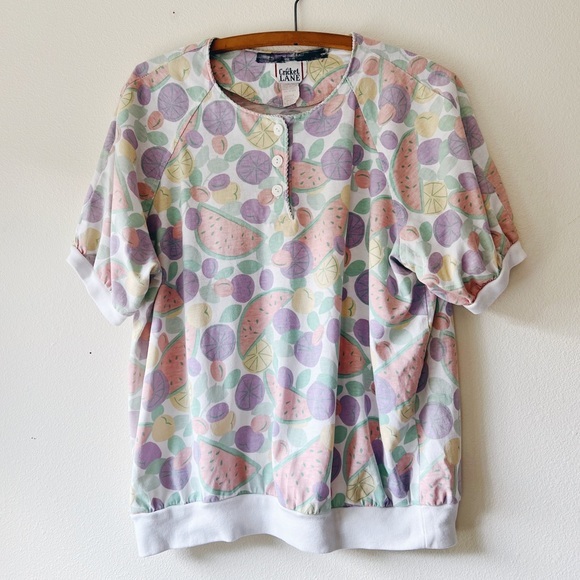 90’s pastel fruit Womens t-shirt‎ L - Picture 4 of 6